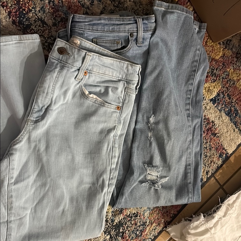 Universal Thread Blue Boyfriend Jeans  BUNDLE CROPPED